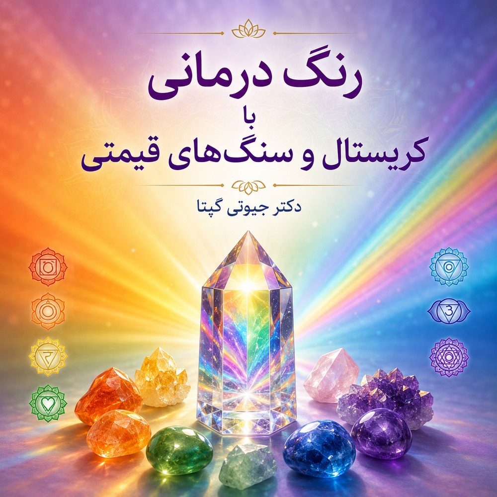 مقاله رنگ درمانی با کریستال و سنگهای قیمتی دکتر جیوتی گپتا